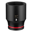 Milwaukee 49-66-6533 Shockwave 1" Drive 3" Deep 6 Point Impact Socket