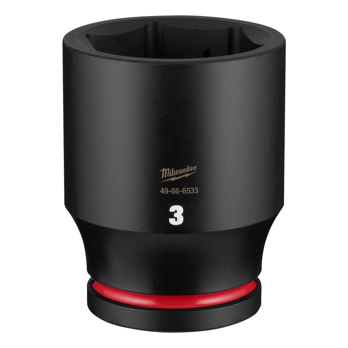 Milwaukee 49-66-6533 Shockwave 1" Drive 3" Deep 6 Point Impact Socket