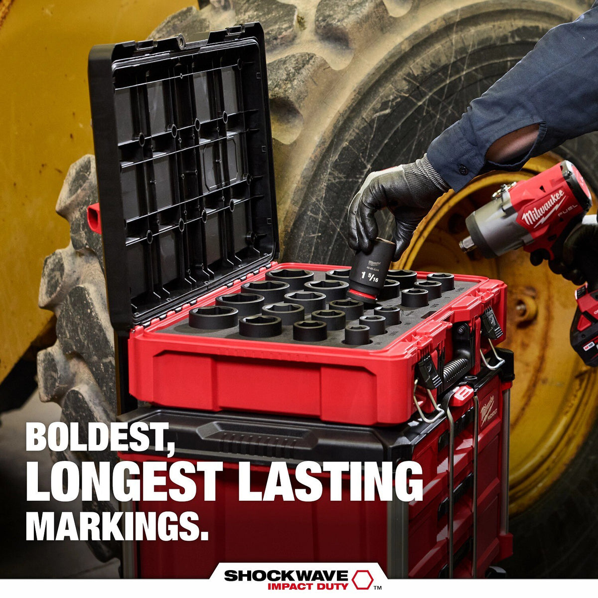 Milwaukee 49-66-6533 Shockwave 1" Drive 3" Deep 6 Point Impact Socket - 2