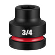 Milwaukee 49-66-6544 1" Drive 3/4" Standard 6 Point Impact Socket