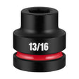 Milwaukee 49-66-6545 Shockwave 1" Drive 13/16" Standard 6 Point Impact Socket