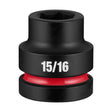 Milwaukee 49-66-6547 1" Drive 15/16" Standard 6-Point Impact Duty Socket