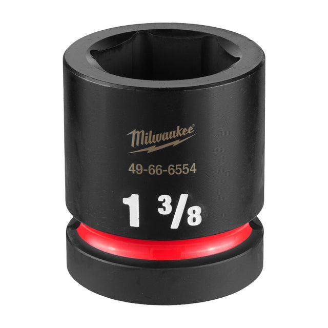 Milwaukee 49-66-6554 1" Drive 1-3/8" Standard 6 Point Impact Socket