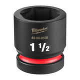 Milwaukee 49-66-6556 SHOCKWAVE Impact Duty 1" Drive 1-1/2" Standard 6 Point Impact Socket