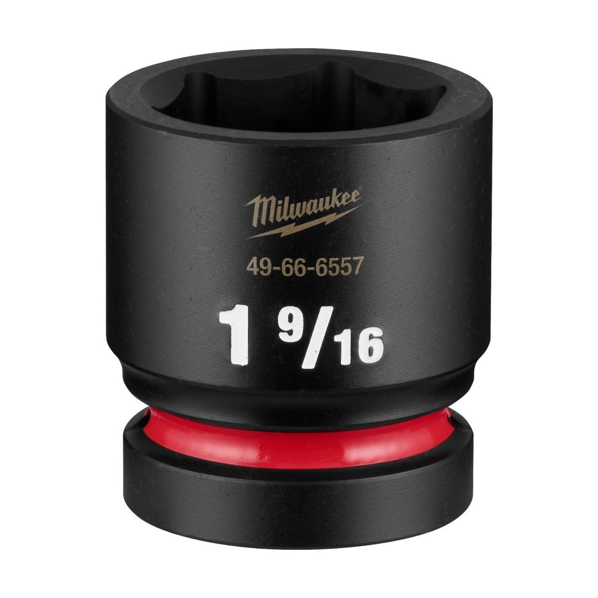 Milwaukee 49-66-6557 Shockwave 1" Drive 1-9/16" Standard 6 Point Impact Socket