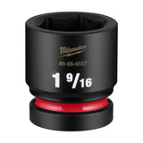 Milwaukee 49-66-6557 Shockwave 1" Drive 1-9/16" Standard 6 Point Impact Socket