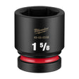 Milwaukee 49-66-6558 Shockwave 1" Drive 1-5/8" Standard 6 Point Impact Socket