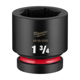 Milwaukee 49-66-6560 Shockwave 1" Drive 1-3/4" Standard 6 Point Impact Socket
