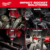 Milwaukee 49-66-6562 Shockwave 1" Drive 1-7/8" Standard 6-Point Impact Socket - 7