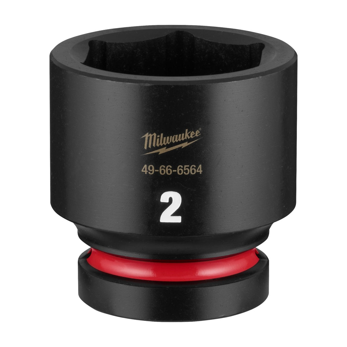 Milwaukee 49-66-6564 Shockwave 1" Drive 2" Standard 6 Point Impact Socket