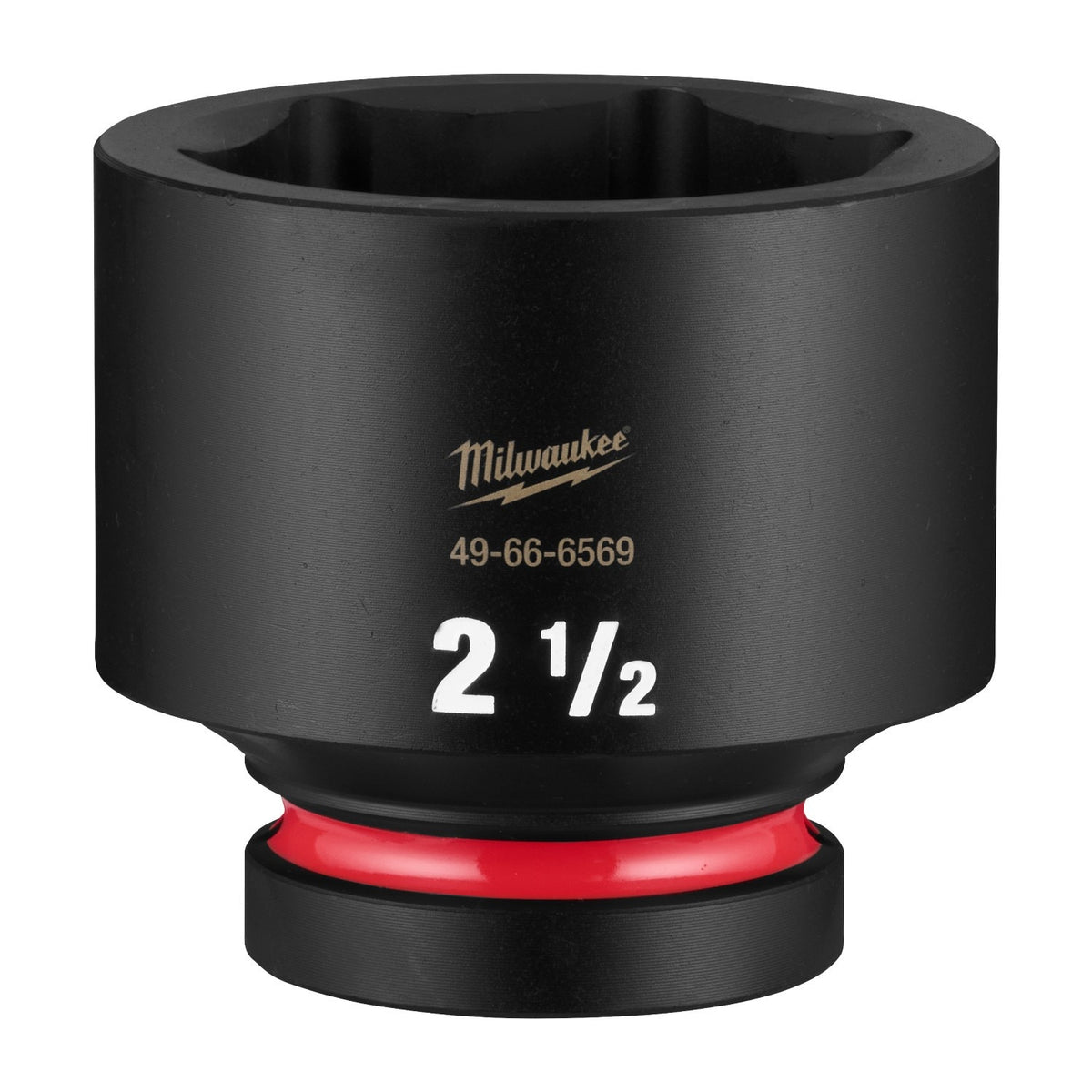 Milwaukee 49-66-6569 Shockwave Impact Duty 1" Drive 2-1/2" Standard 6 Point Socket
