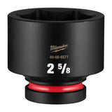 Milwaukee 49-66-6571 Shockwave 1" Drive 2-5/8" Standard 6 Point Impact Duty Socket