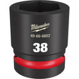 Milwaukee 49-66-6602 SHOCKWAVE Impact Duty™  1"Drive 38MM Standard 6 Point Socket