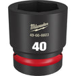 Milwaukee 49-66-6603 SHOCKWAVE Impact Duty™  1"Drive 40MM Standard 6 Point Socket