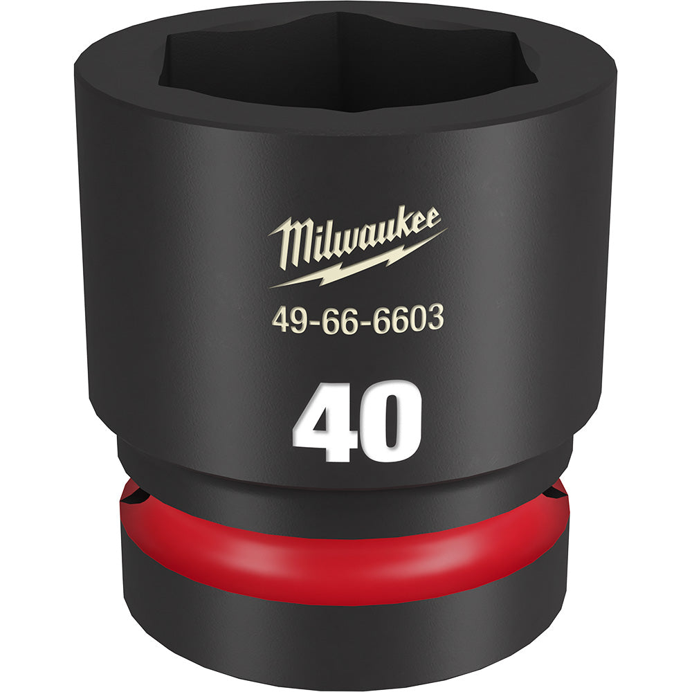 Milwaukee 49-66-6603 SHOCKWAVE Impact Duty™  1"Drive 40MM Standard 6 Point Socket