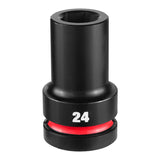 Milwaukee 49-66-6619 Shockwave Impact Duty 1" Drive 24mm Deep 6 Point Impact Socket
