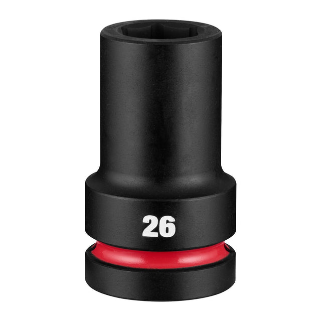 Milwaukee 49-66-6620 Shockwave 1" Drive 26 mm Deep 6 Point Impact Socket