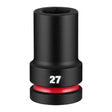 Milwaukee 49-66-6621 1" Drive 27 mm Deep 6 Point Impact Duty Socket