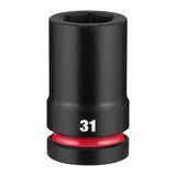 Milwaukee 49-66-6625 1" Drive 31 mm Deep 6 Point Impact Socket for Impact Wrenches