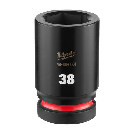 Milwaukee 49-66-6631 SHOCKWAVE 1" Drive 38 mm Deep 6 Point Impact Socket