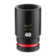 Milwaukee 49-66-6632 SHOCKWAVE 1" Drive 40 mm Deep 6 Point Impact Socket
