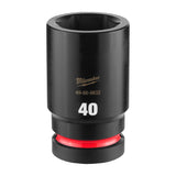 Milwaukee 49-66-6632 SHOCKWAVE 1" Drive 40 mm Deep 6 Point Impact Socket