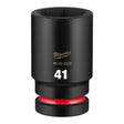 Milwaukee 49-66-6633 Shockwave 1" Drive 41 mm Deep 6 Point Impact Socket