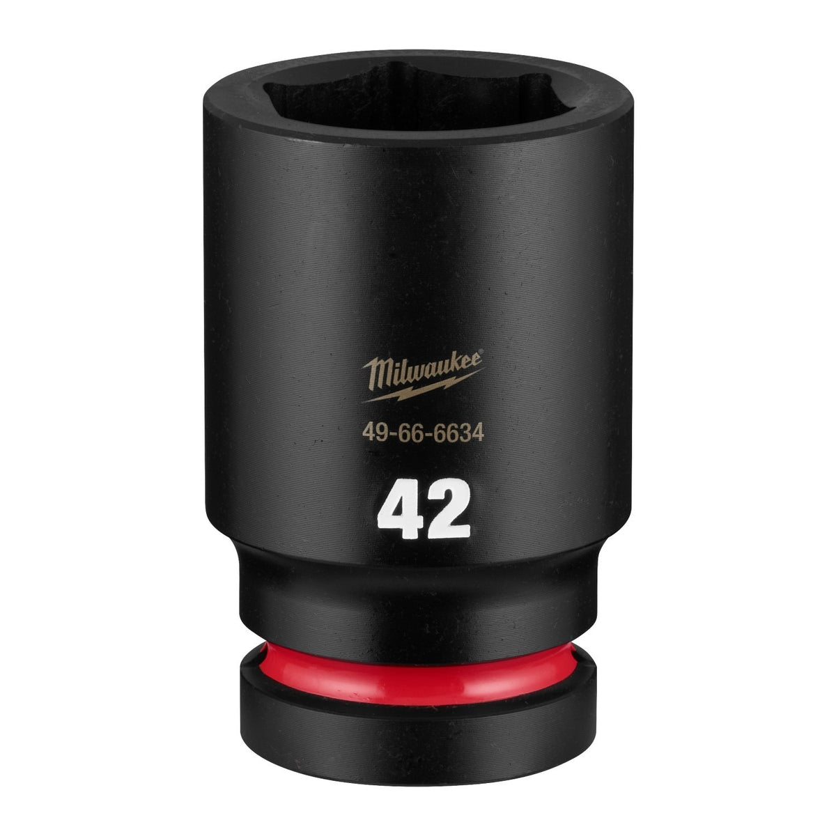 Milwaukee 49-66-6634 Shockwave 1" Drive 42 mm Deep 6 Point Impact Duty Socket