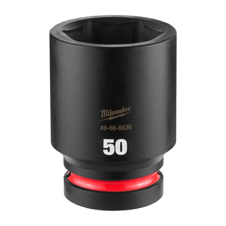 Milwaukee 49-66-6636 SHOCKWAVE Impact Duty 1" Drive 50 mm Deep 6 Point Metric Impact Socket