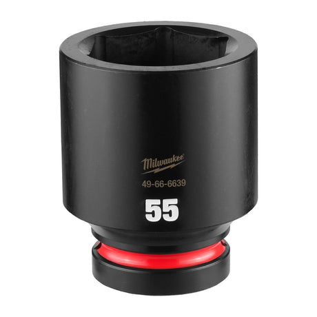 Milwaukee 49-66-6639 SHOCKWAVE Impact Duty 1" Drive 55 mm Deep 6 Point Impact Socket