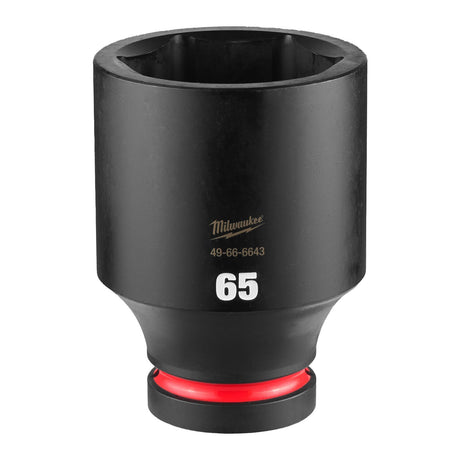 Milwaukee 49-66-6643 SHOCKWAVE Impact Duty 1" Drive 65mm Deep 6 Point Impact Socket