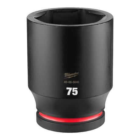 Milwaukee 49-66-6646 SHOCKWAVE Impact Duty 1" Drive 75mm Deep 6 Point Impact Socket