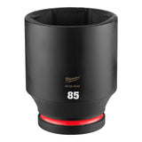 Milwaukee 49-66-6648 SHOCKWAVE Impact Duty 1" Drive 85 mm Deep 6 Point Impact Socket