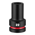 Milwaukee 49-66-6662 1" Drive 22 mm Deep 6 Point Impact Socket