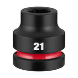 Milwaukee 49-66-6677 1" Drive 21 mm Standard 6 Point Impact Duty Socket