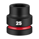 Milwaukee 49-66-6679 Shockwave Impact Duty 1" Drive 25mm Standard 6 Point Socket