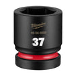 Milwaukee 49-66-6680 Shockwave 1" Drive 37 mm Standard 6 Point Impact Duty Socket