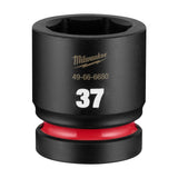 Milwaukee 49-66-6680 Shockwave 1" Drive 37 mm Standard 6 Point Impact Duty Socket