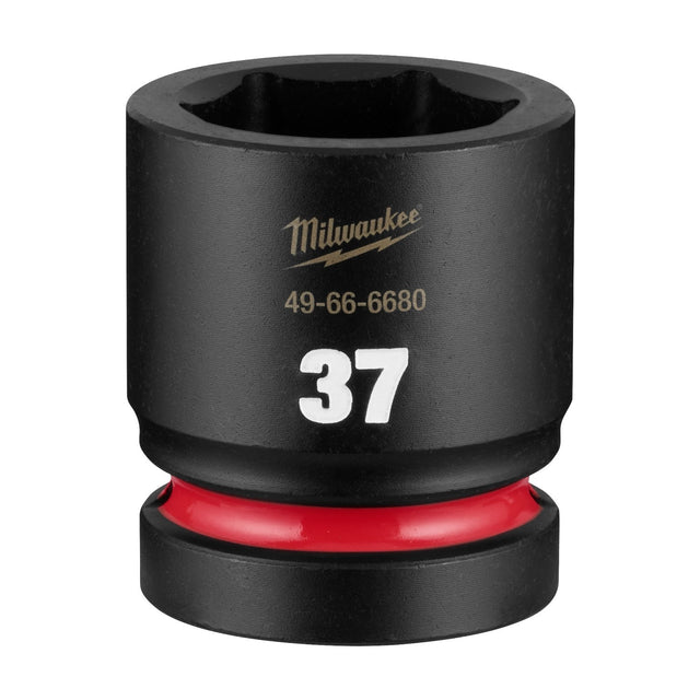 Milwaukee 49-66-6680 Shockwave 1" Drive 37 mm Standard 6 Point Impact Duty Socket