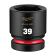 Milwaukee 49-66-6681 Shockwave 1" Drive 39mm Standard 6-Point Impact Socket