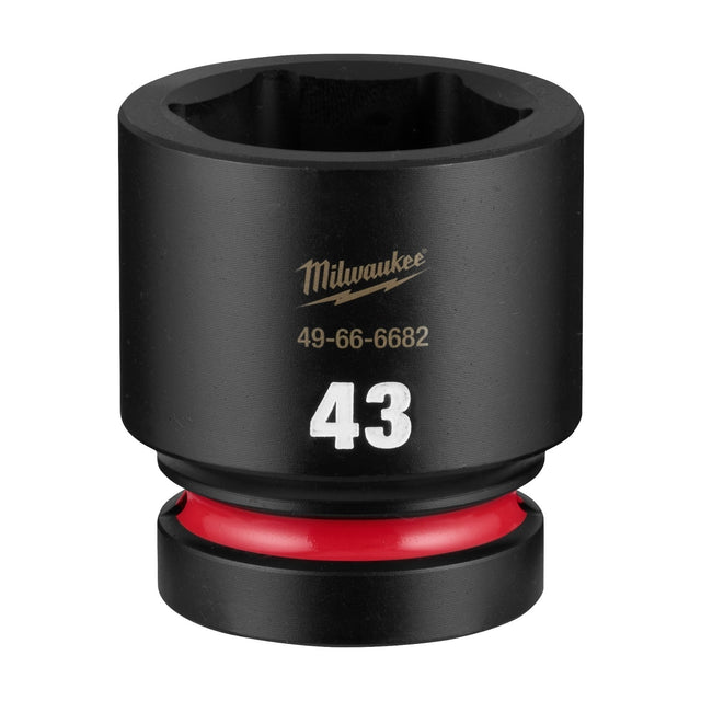 Milwaukee 49-66-6682 1" Drive 43 mm Standard 6 Point Impact Socket