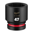 Milwaukee 49-66-6683 Shockwave 1 Inch Drive 47 mm Standard 6 Point Impact Socket