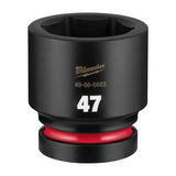 Milwaukee 49-66-6683 Shockwave 1 Inch Drive 47 mm Standard 6 Point Impact Socket