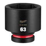 Milwaukee 49-66-6685 Shockwave 1" Drive 63 mm Standard 6 Point Impact Socket
