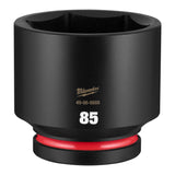Milwaukee 49-66-6688 Shockwave 1" Drive 85mm Standard 6-Point Impact Socket