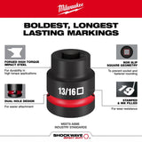 Milwaukee 49-66-6695 3/4" Drive 13/16" Standard 4-Point Square Impact Socket - 3