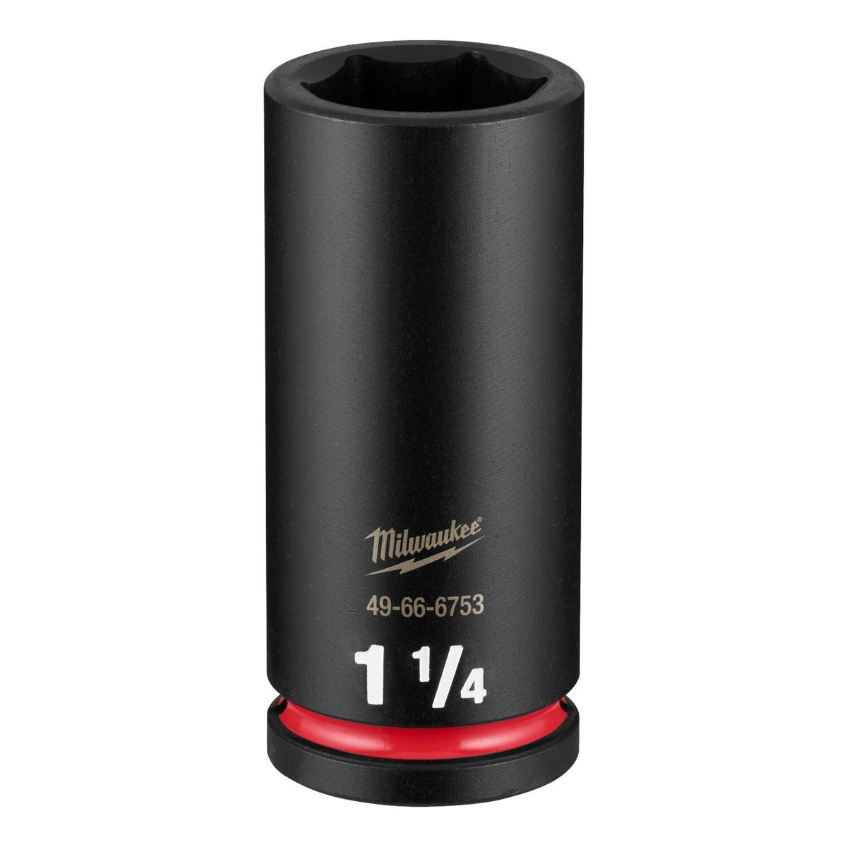 Milwaukee 49-66-6753 Shockwave 3/4" Drive 1-1/4" X-Deep 6 Point Impact Socket