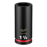Milwaukee 49-66-6753 Shockwave 3/4" Drive 1-1/4" X-Deep 6 Point Impact Socket
