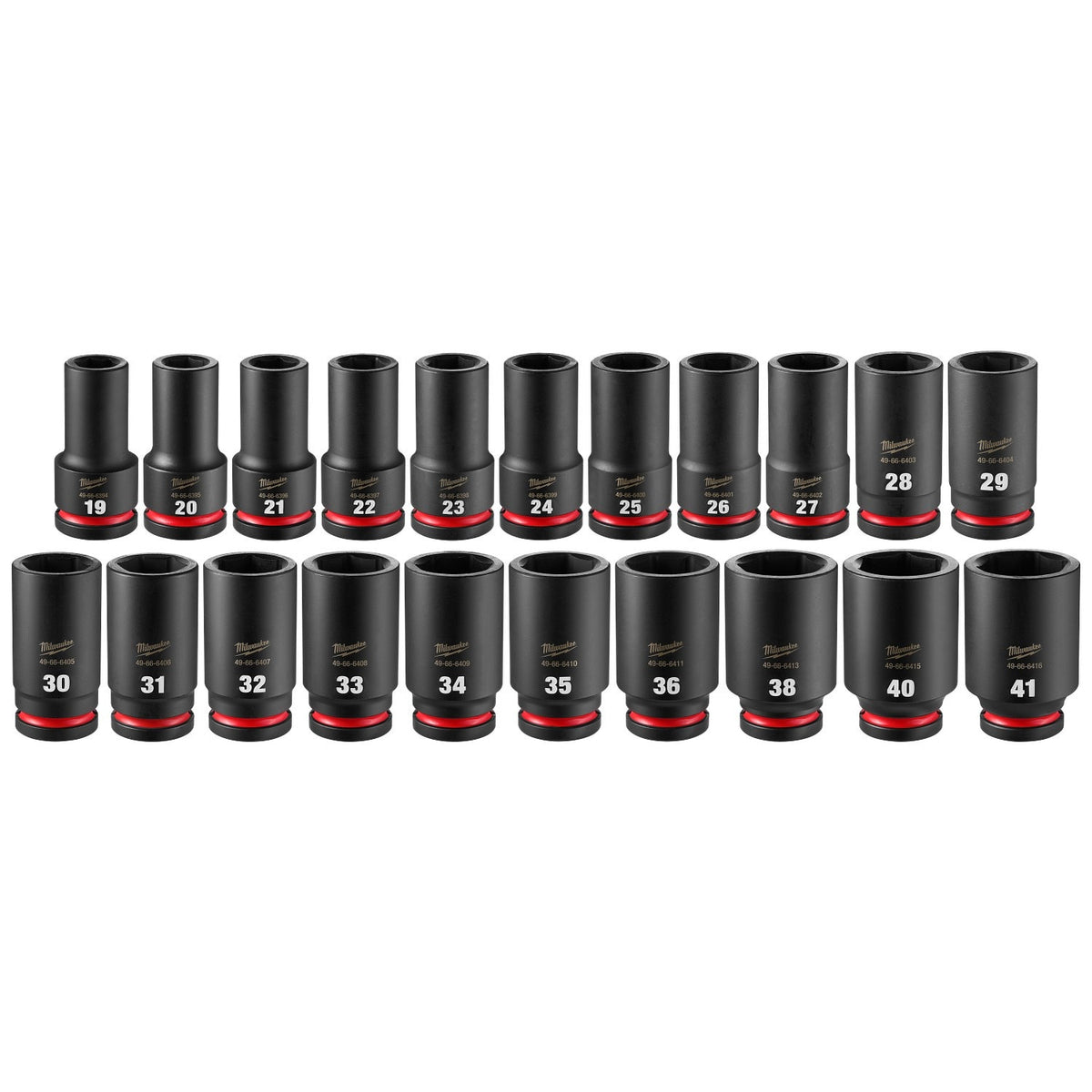 Milwaukee 49-66-6772 3/4" Drive Metric Deep Impact Socket Set with Packout (21 Piece)