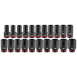 Milwaukee 49-66-6772 3/4" Drive Metric Deep Impact Socket Set with Packout (21 Piece)